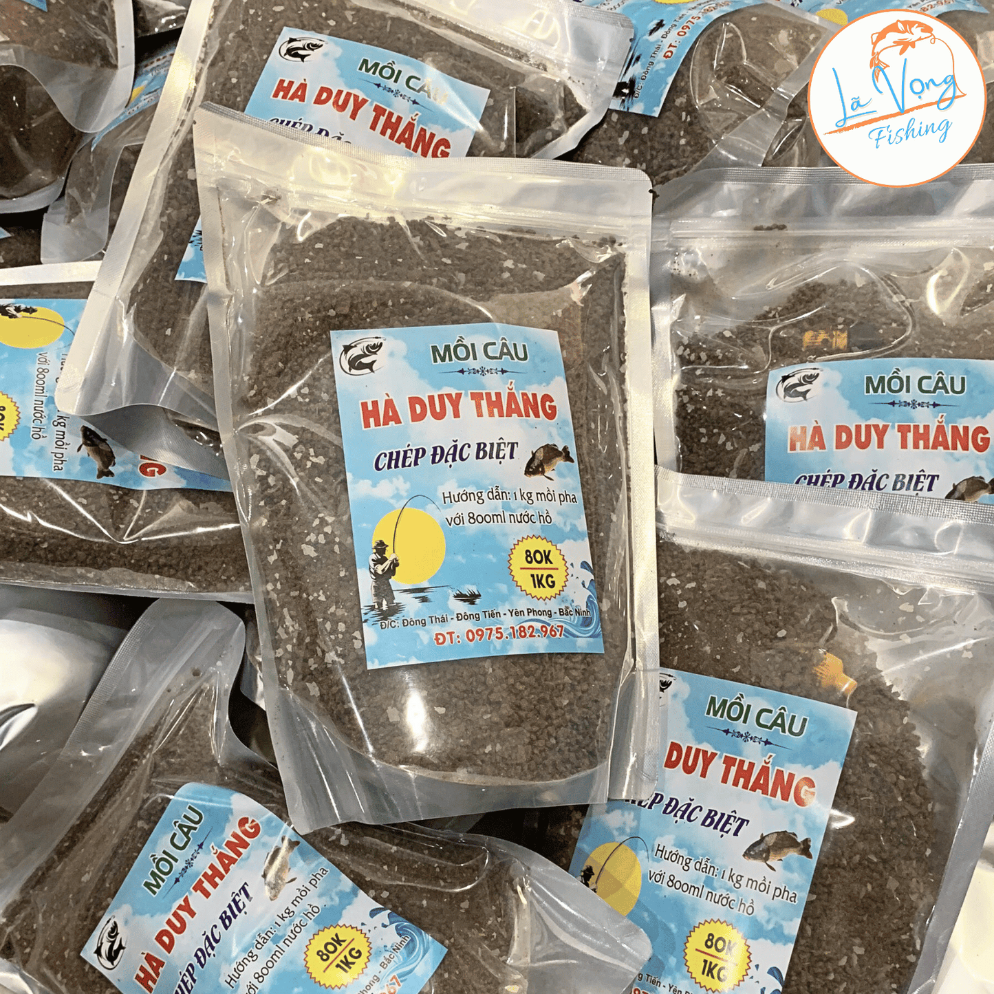 Mồi Câu Hà Duy Thắng - Chép Đặt Biệt (gói 1kg), Chép 4 Mùa, Mồi Đơn Đài