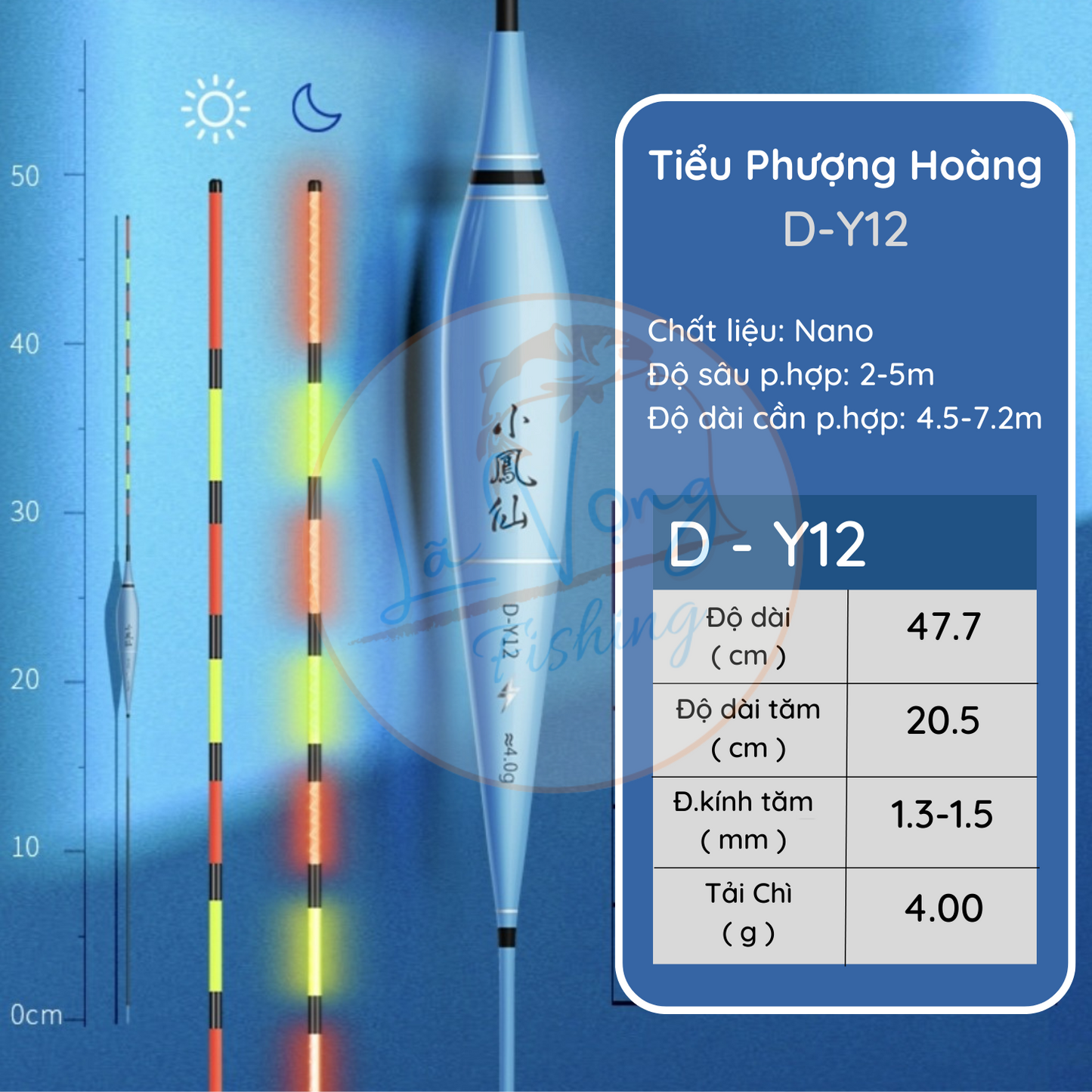 Phao Nano Câu Đài Ngày - Đêm Tiểu Phượng Hoàng D-Y