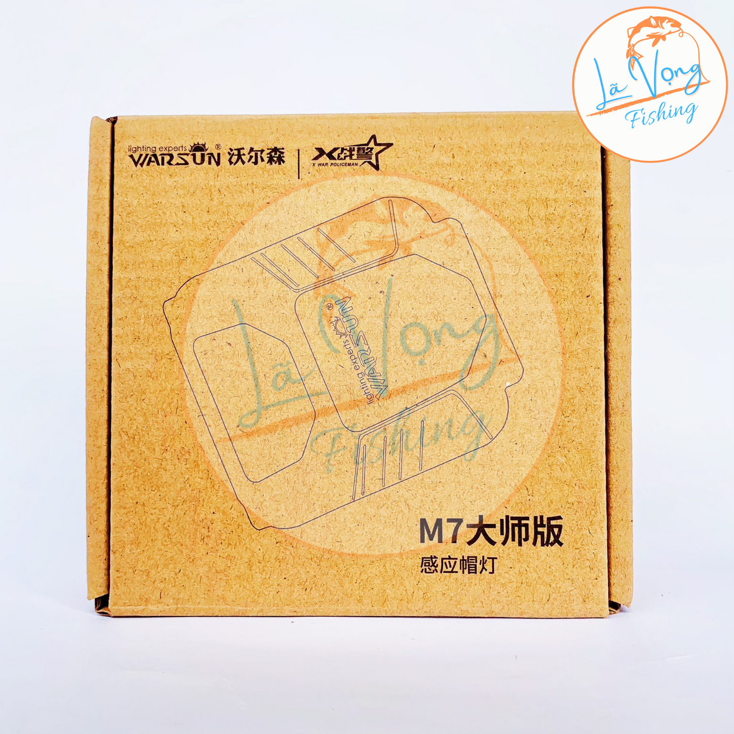 Đèn soi câu cá cắm trại VARSUN M7 Kẹp mũ - Đội đầu SIÊU SÁNG Pin lâu