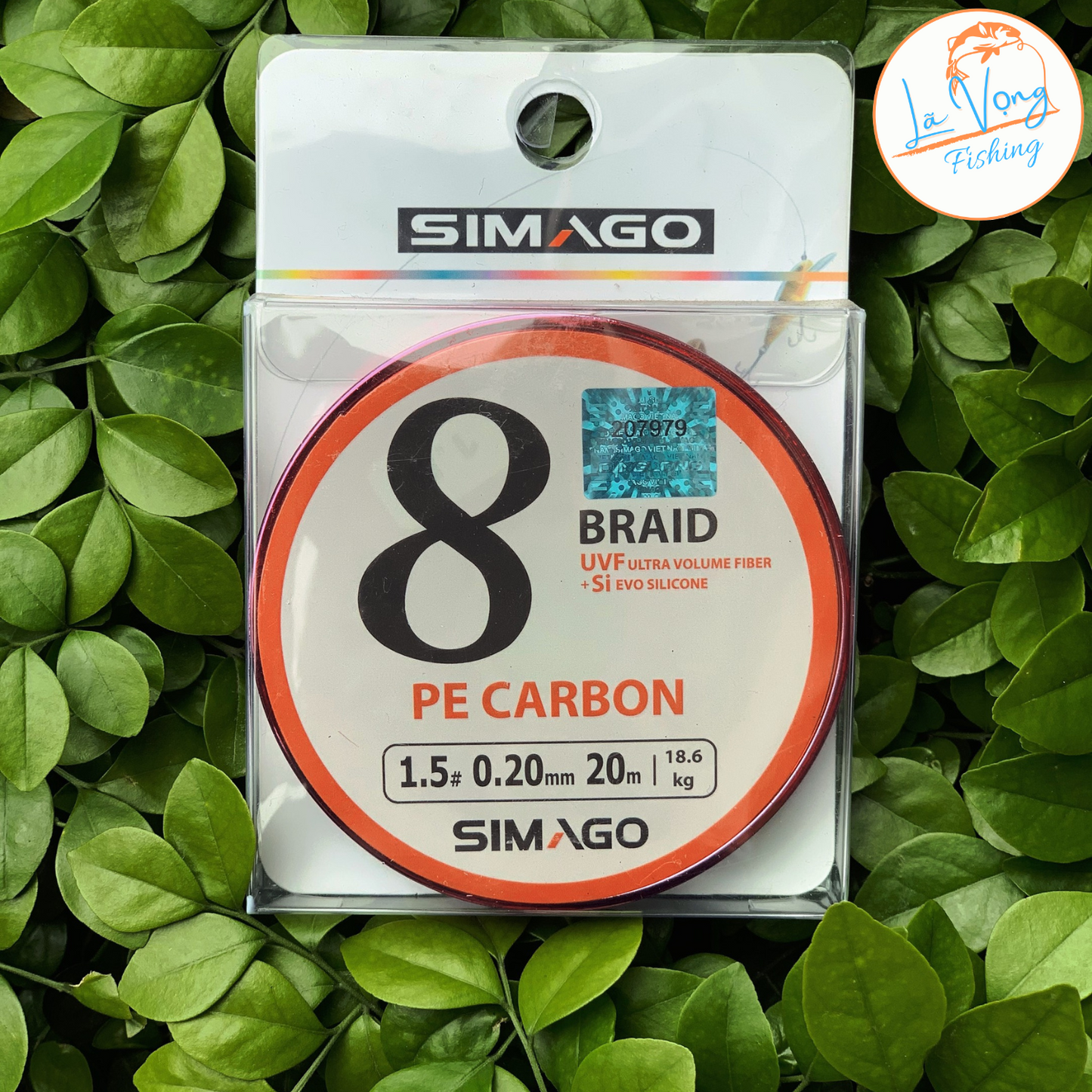 Dù Simago 8X PE Carbon siêu bền - Link câu cá - Thẻo câu cá đơn, đài, lục