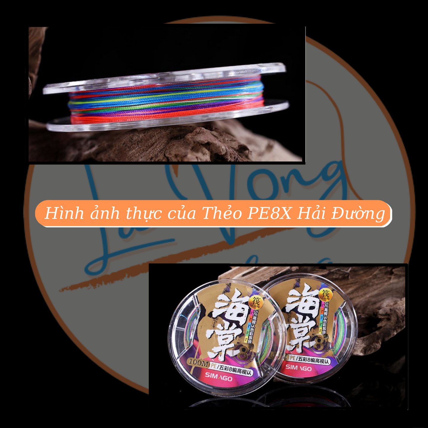 Thẻo Simago PE X8 Hải Đường chính hãng - Lã Vọng Fishing