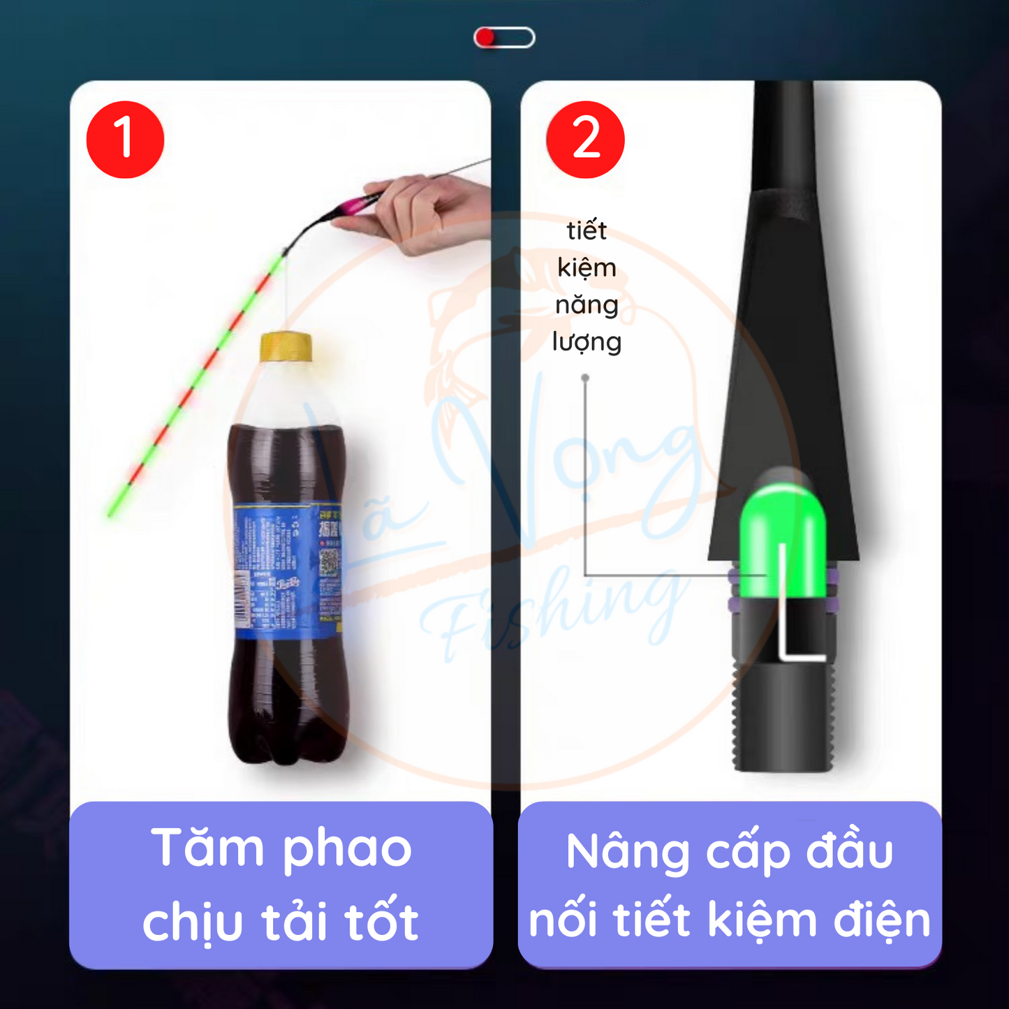 Phao đêm đổi màu Tiểu Phượng Tiên, Phao câu đơn đài cao cấp