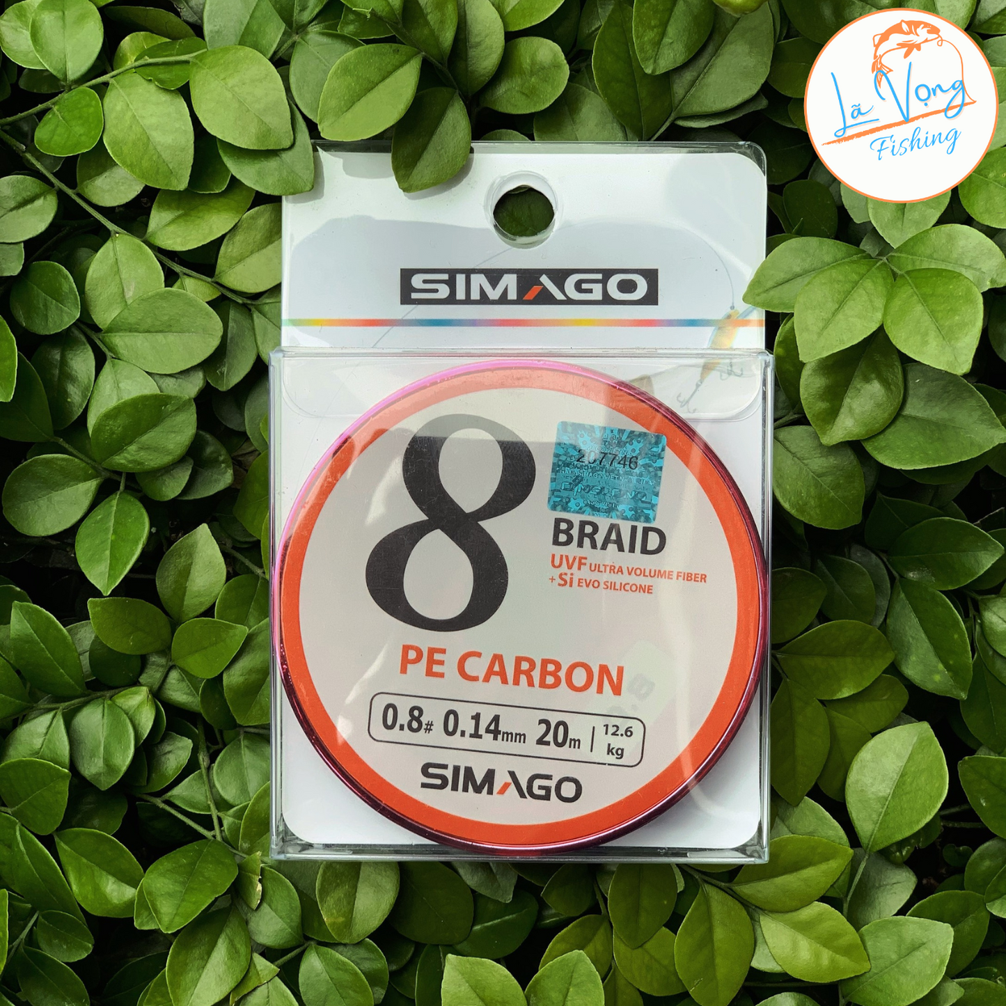 Dù Simago 8X PE Carbon siêu bền - Link câu cá - Thẻo câu cá đơn, đài, lục