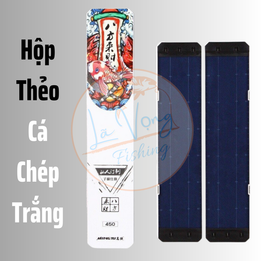 Hộp Thẻo cá chép trắng, chuyên câu đơn đài, hộp đựng thẻo câu cá cao cấp