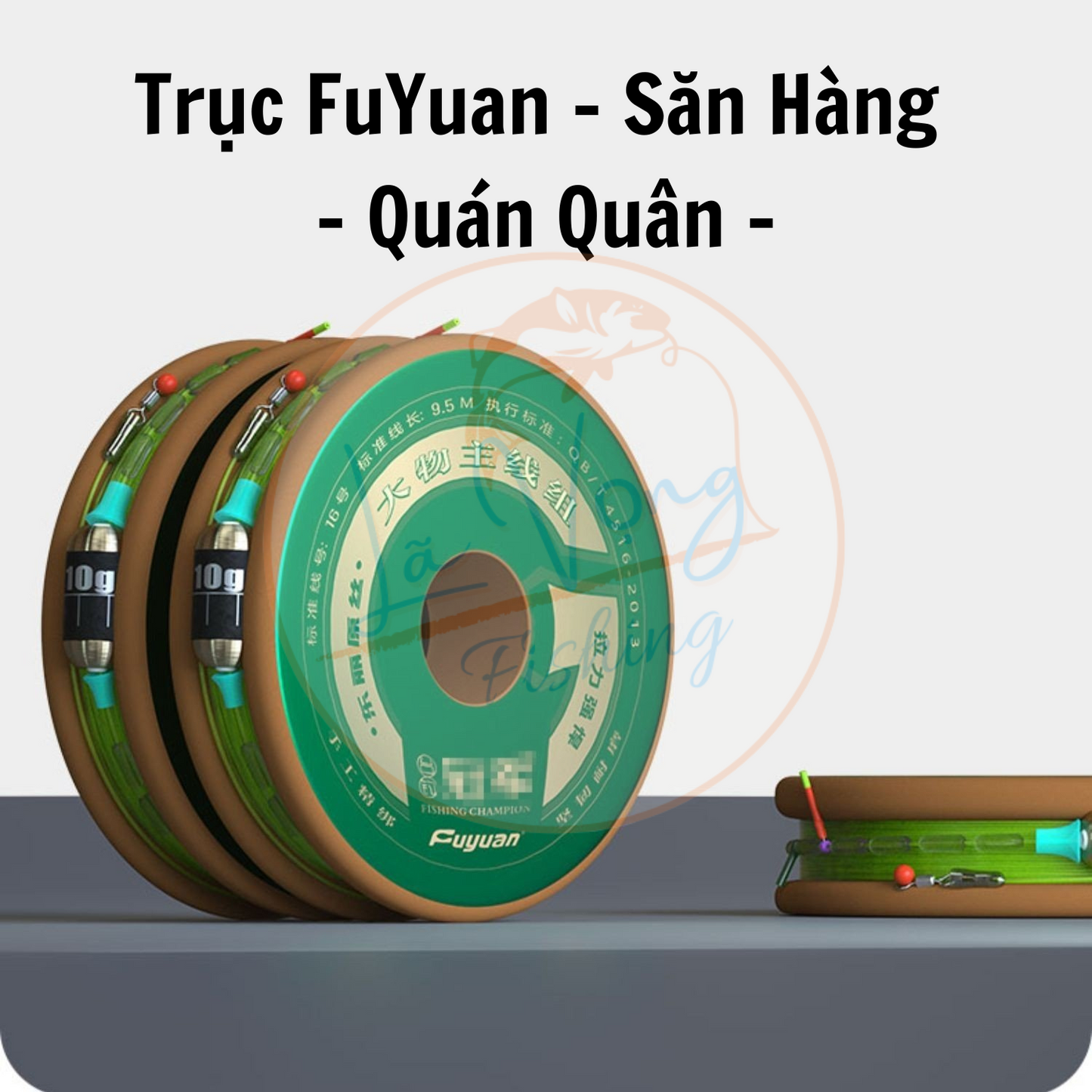 [ 2 bộ trục ] Trục làm sẵn Fuyuan Săn Hàng Quán Quân Cao Cấp, trục buộc sẵn câu cá, chuyên câu đơn đài