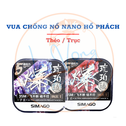 Trục - Thẻo SIMAGO Hổ Phách Nano Siêu Chống Nổ Cuộn 35m