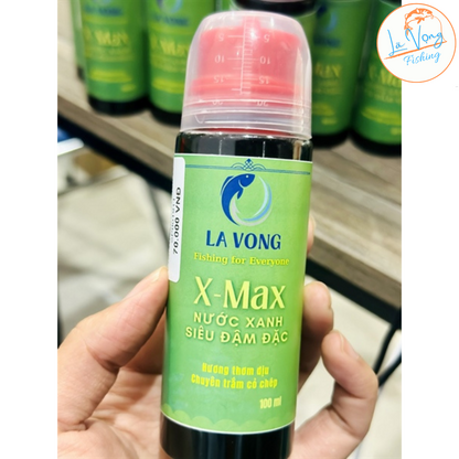 Nước xanh X - Max siêu đậm đặc, chuyên trắm cỏ, chép, vị thơm dịu