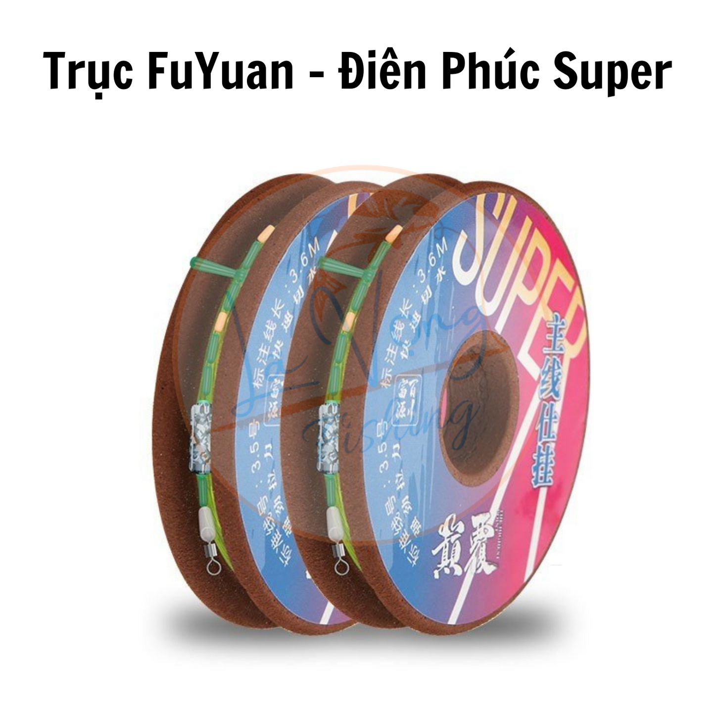 [ 2 bộ trục ] Trục làm sẵn Fuyuan Điên Phúc Super cao cấp, trục buộc sẵn câu cá, chuyên câu đơn đài