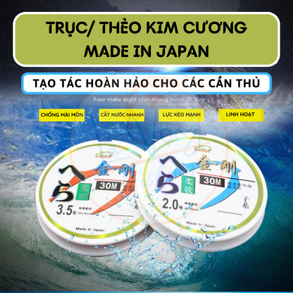 Trục Thẻo Câu Đài Diamond Cuộn 30m - Lã Vọng Fishing