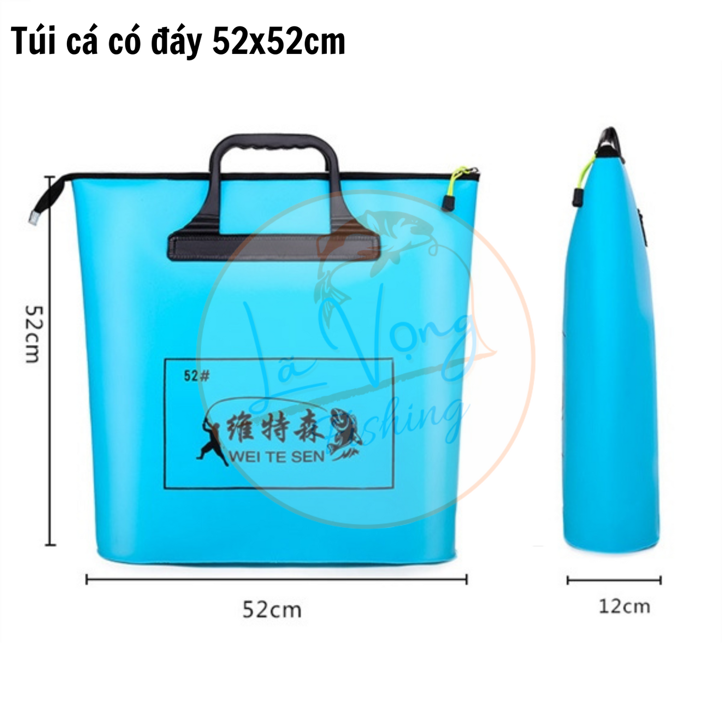 Túi Đựng Cá, Phụ Kiện Có Đáy Size Lớn 52x52cm, 58x58cm