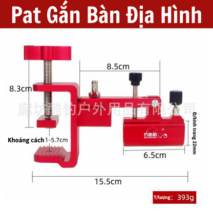 Pat Gắn Bàn Địa Hình, Phụ Kiện Câu Đơn Đài