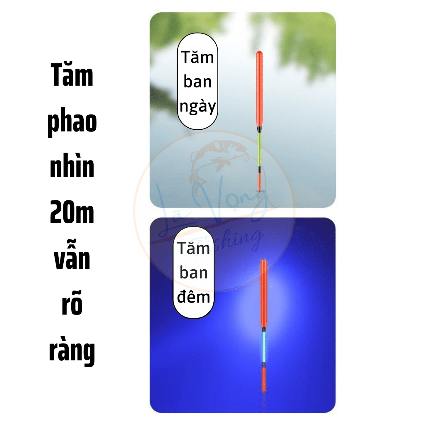 Phao Câu Đài Câu Lửng Chuyên Ngày JD05 - Lã Vọng Fishing