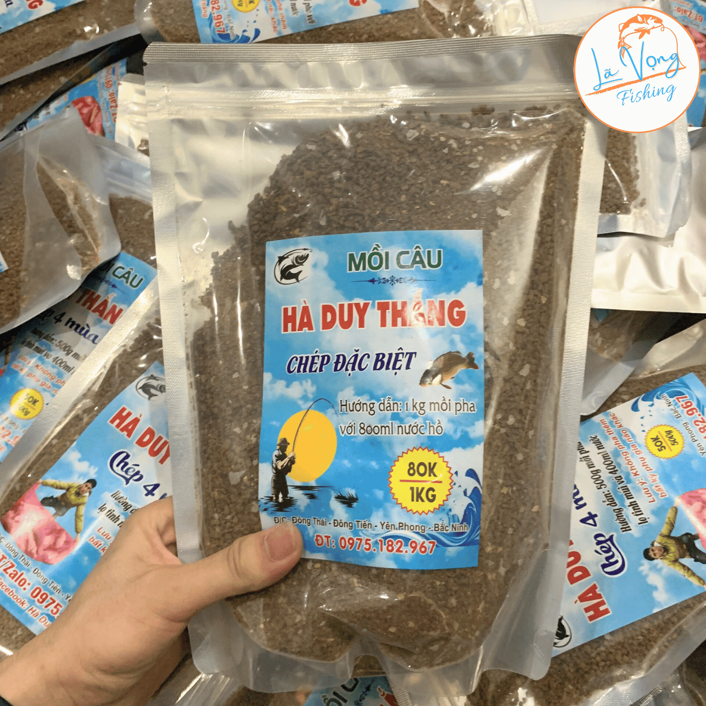 Mồi Câu Hà Duy Thắng - Chép Đặt Biệt (gói 1kg), Chép 4 Mùa, Mồi Đơn Đài