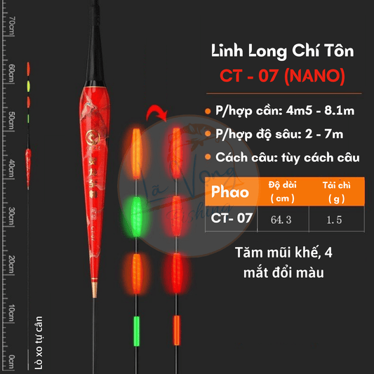 Phao Câu Đài Hố Đấu Linh Long Chí Tôn, Phao câu đài săn hàng, Mã CT07