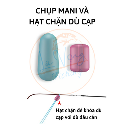 [ 2 cuộn ] Trục làm sẵn Fuyuan Quán Quân - Chuyên rô , chép, trôi, trắm cỏ. Cuộn trục câu cá cao cấp làm sẵn