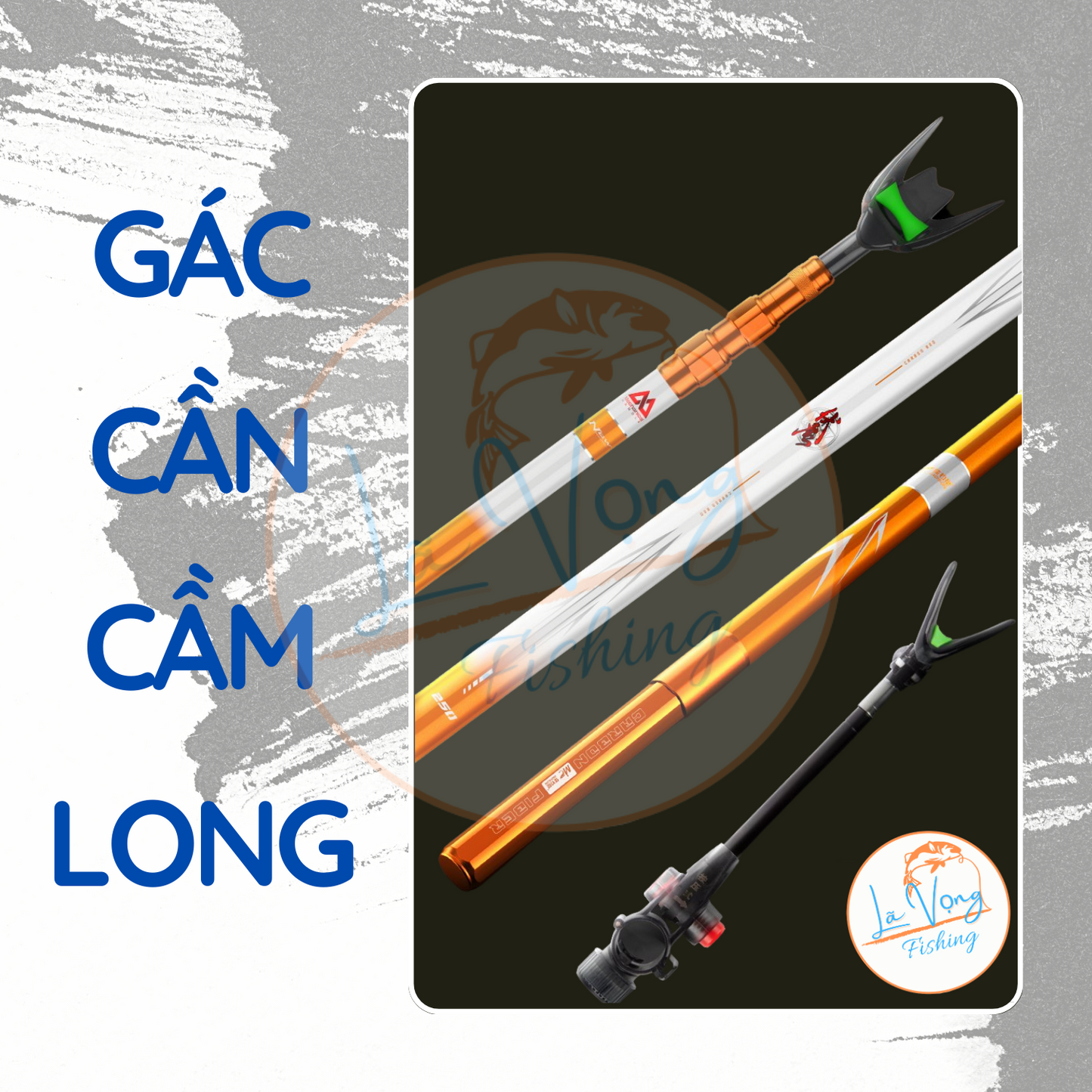 Gác Chống Cần Câu Đài MC Cầm Long Hàng Chính Hãng