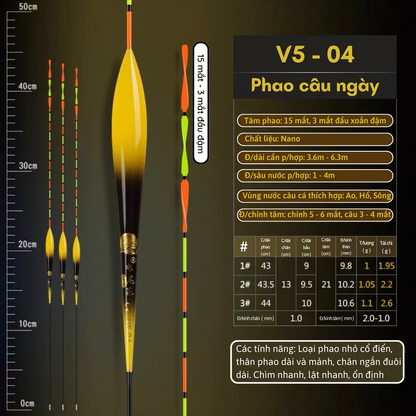 Phao Nano Câu Đài Chuyên Ngày V5 - Lã Vọng Fishing