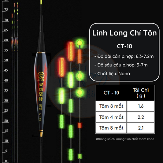 Phao hố đấu Ngày - Đêm Linh Long Chí Tôn, Phao câu đài săn hàng cao cấp tự cân